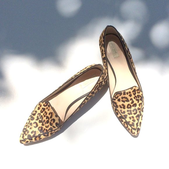 cole haan leopard loafers